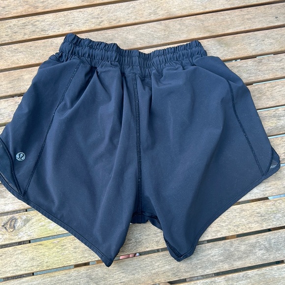 lululemon athletica Pants - black lululemon hotty hot low rise shorts. 4” size 2
